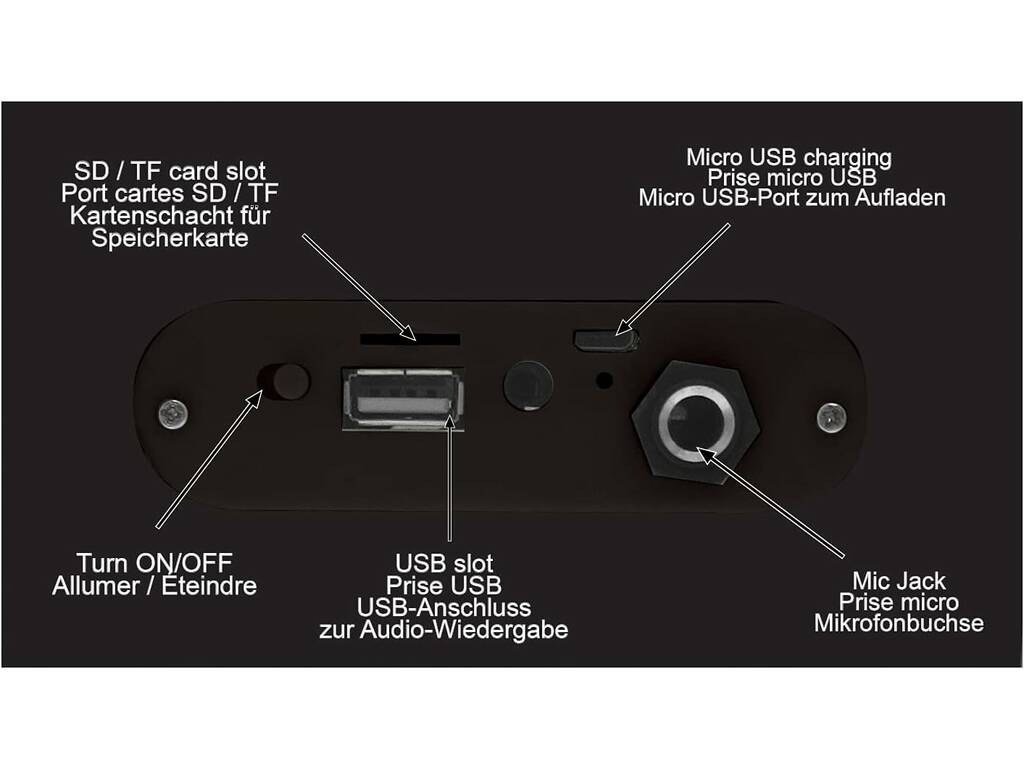 IParty Altoparlante Luminoso Bluetooth con Microfono