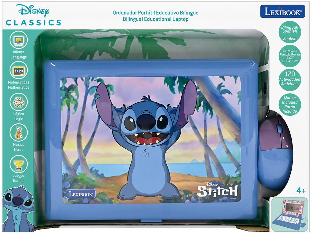 Disney Stitch Computer portatile educativo bilingue