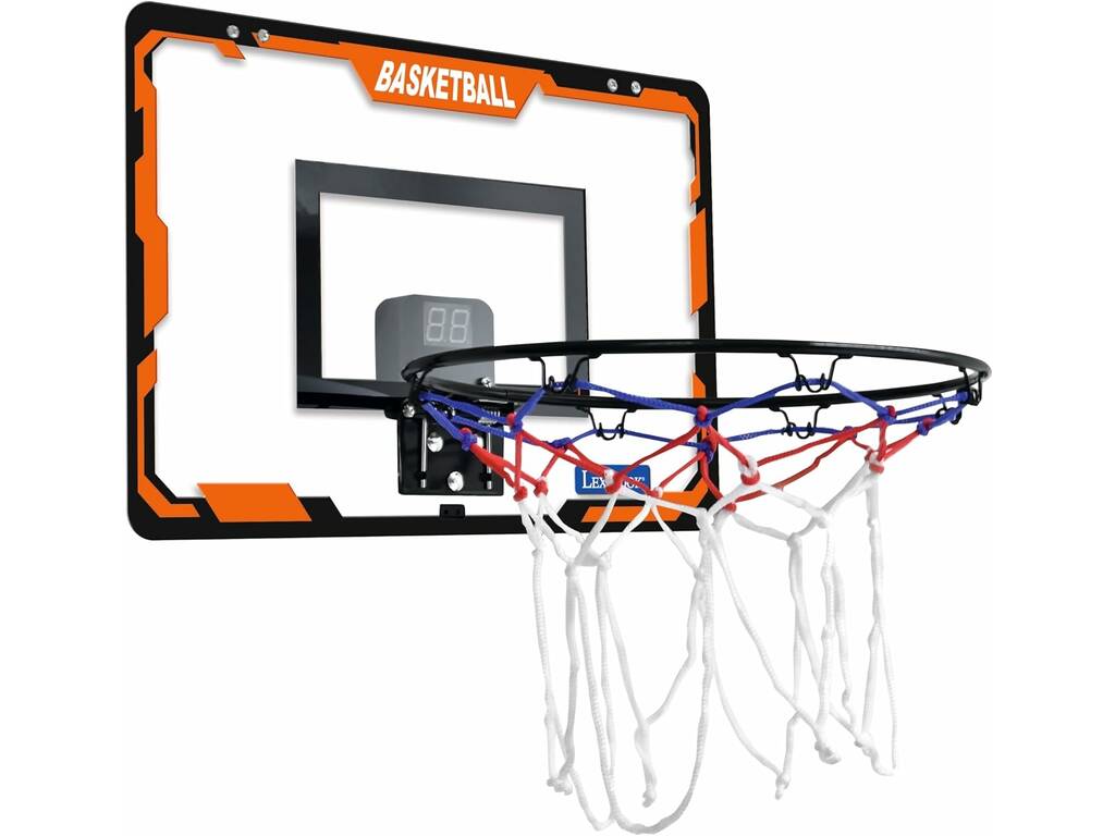 Canestro da basket interattivo con contatore di punti, effetti sonori e pallone