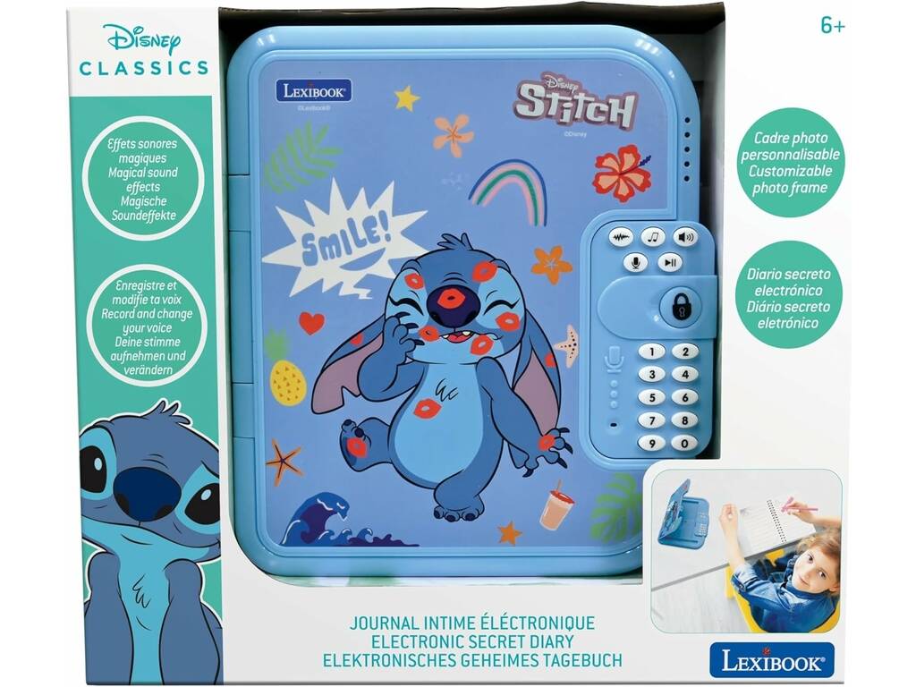 Disney Stitch Diario Secreto Electrónico