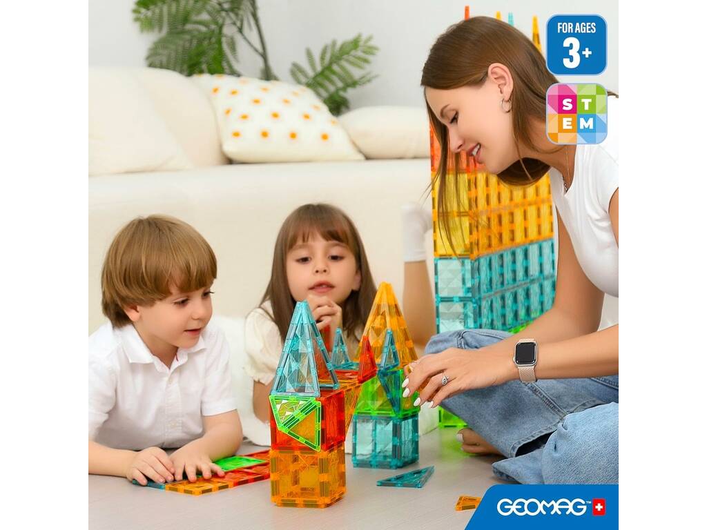 Geomag Magnetics Tiles Gems con 44 pezzi