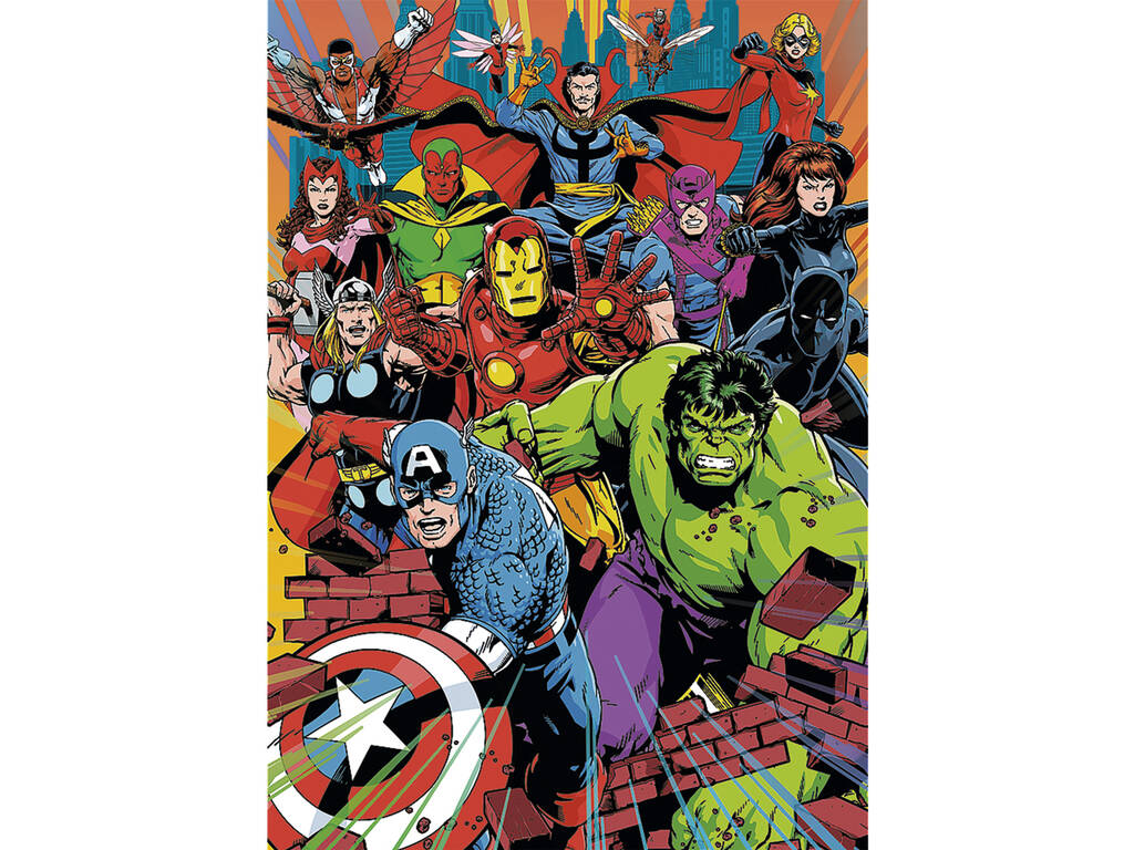 Puzzle 1000 pezzi Premium Marvel Heroes