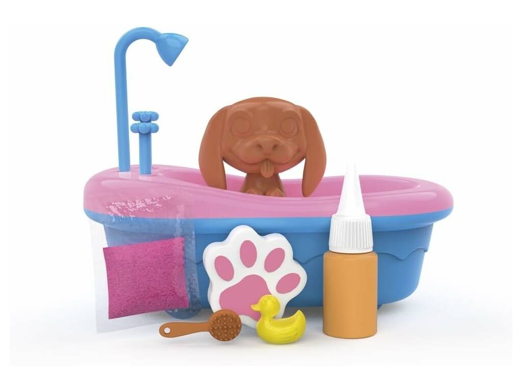 Ensemble de figurines Washy Friends avec baignoire et accessoires