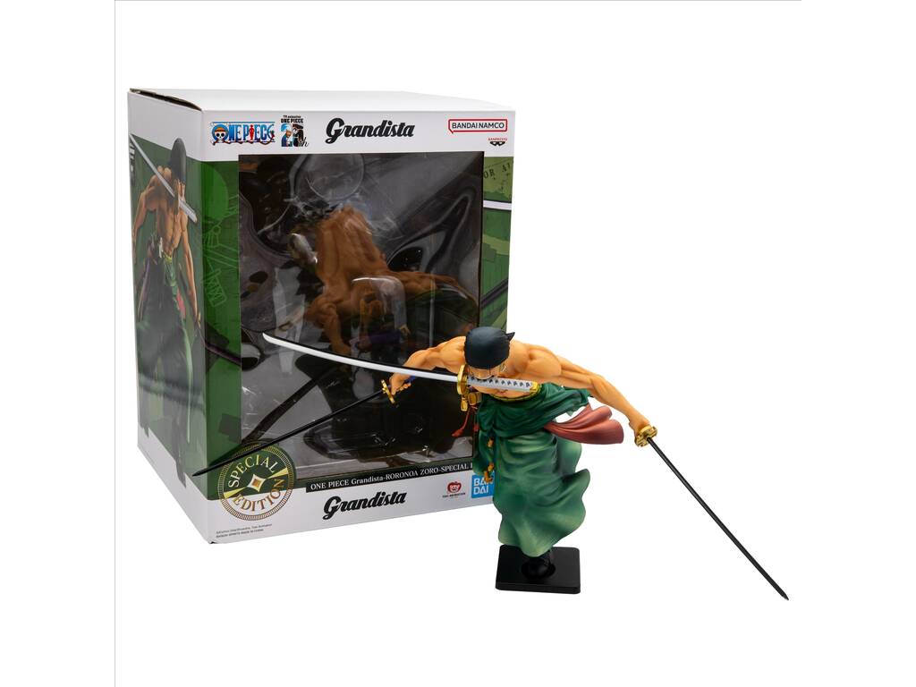 One Piece Grandista Figura Ronronoa Zoro Special Edition da 23 cm