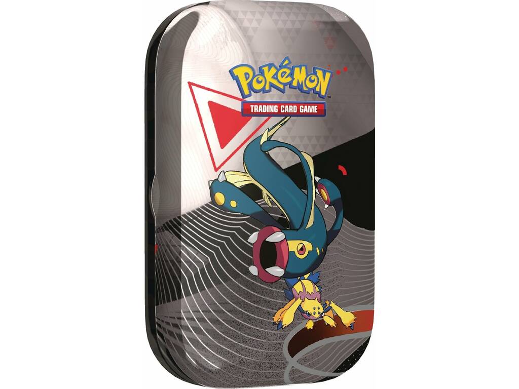 Pokémon TCG Scarlet & Violet Black Glow & White Flame Mini Tin con 2 buste