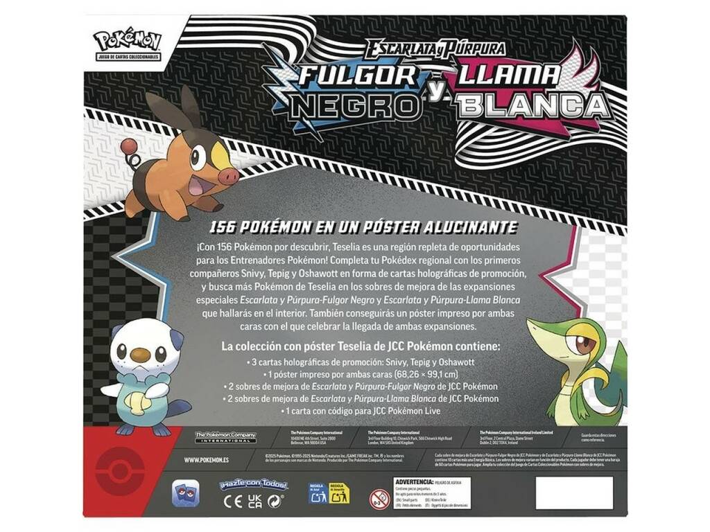 Pokémon TCG Scarlet & Violet Black Glow & White Flame Poster Collection Box