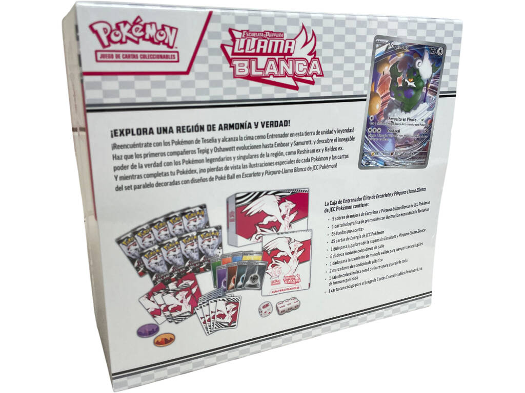 Pokémon TCG Escarlata e Púrpura Chama Branca Caixa de Treinador Elite