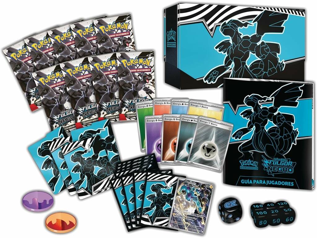 Pokémon TCG Escarlata e Púrpura Brilho Negro Caixa de Treinador Elite