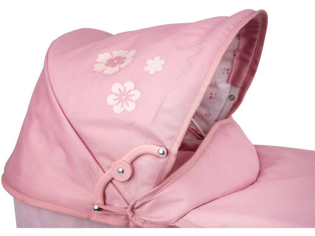 Passeggino per bambole con capottina Elegance con borsa
