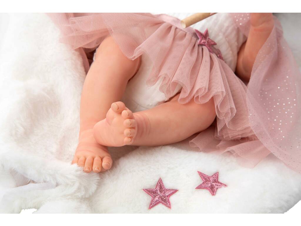 Bambola Reborn Princess Rosa da 38 cm con copertina
