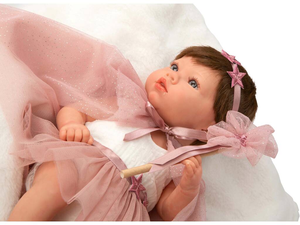 Bambola Reborn Princess Rosa da 38 cm con copertina