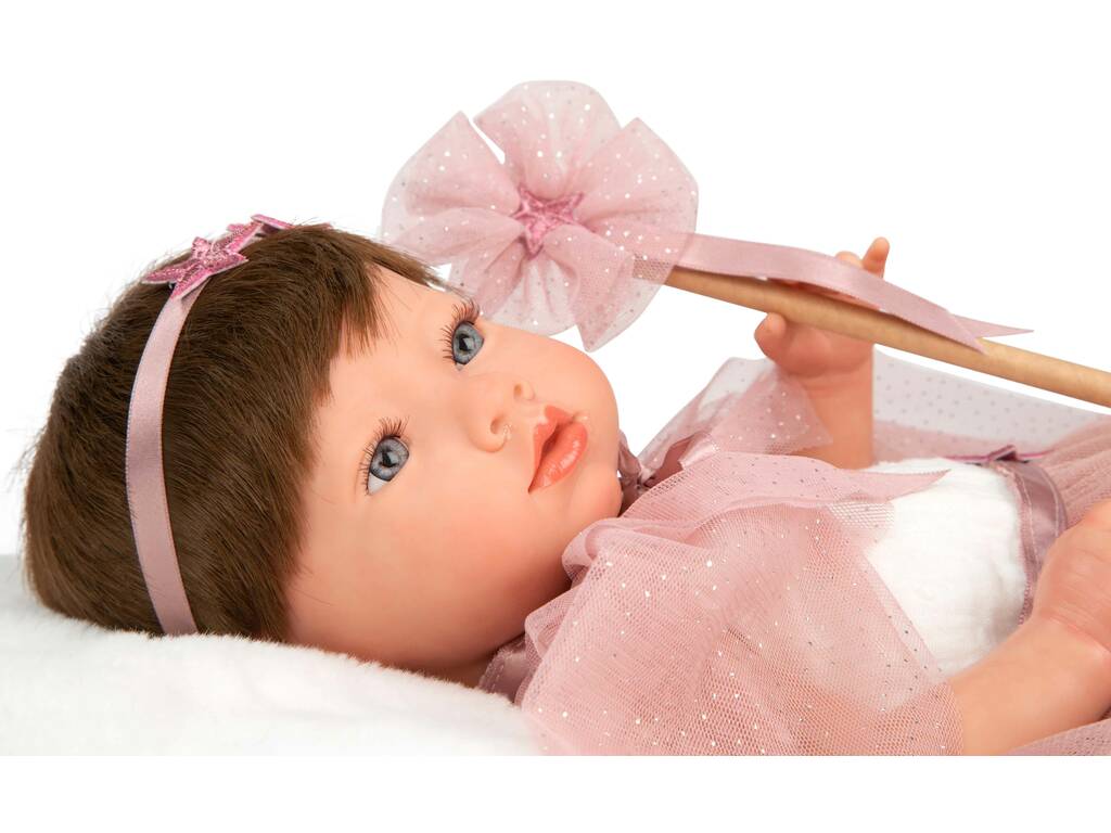 Bambola Reborn Princess Rosa da 38 cm con copertina