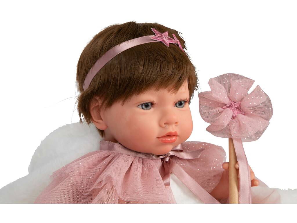 Bambola Reborn Princess Rosa da 38 cm con copertina