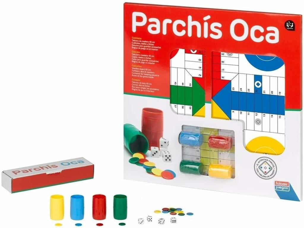 Parchís et Oca de 40 x 40 cm