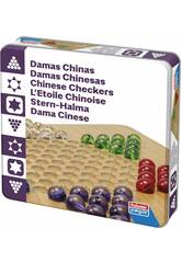Chinesisches Dame-Spiel in Metalldose