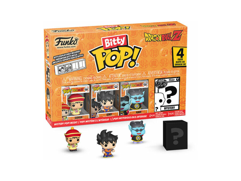 Funko Pop Bitty Dragon Ball Z Pack 4 mini figure con Gohan