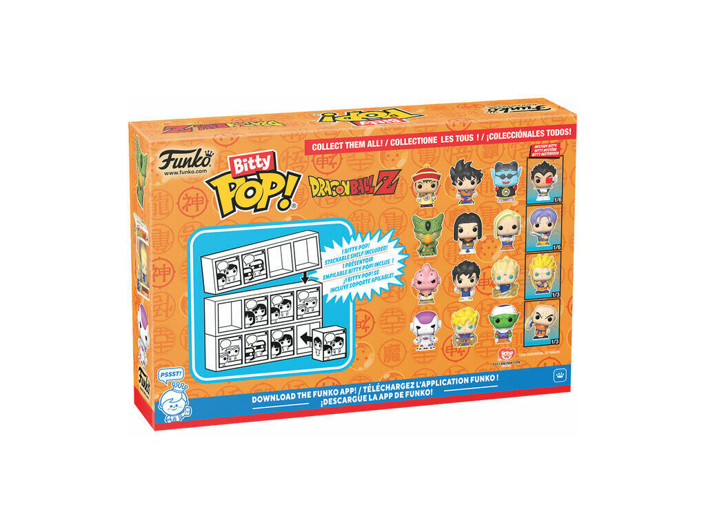 Funko Pop Bitty Dragon Ball Z Pack 4 mini Figuras com Cell