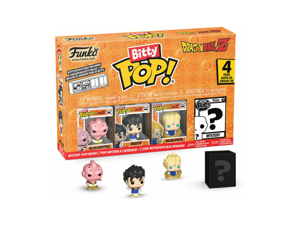 Funko Pop Bitty Dragon Ball Z Pack 4 mini figure con Majin Buu