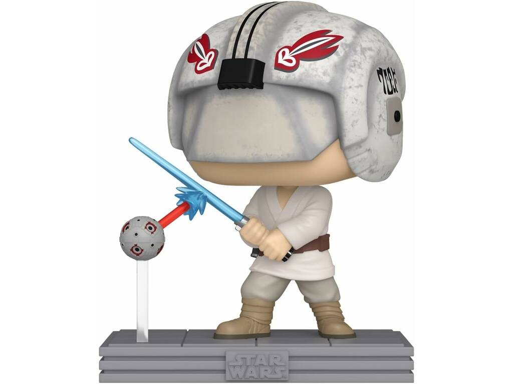 Funko Pop Star Wars Figura Luke Skywalker con telecomando e testa oscillante
