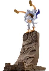 One Piece FL Vol. 2 Figura Monkey D. Luffy Gear5 com Base para Telemóvel