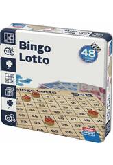 Bingo Lotto in scatola di latta
