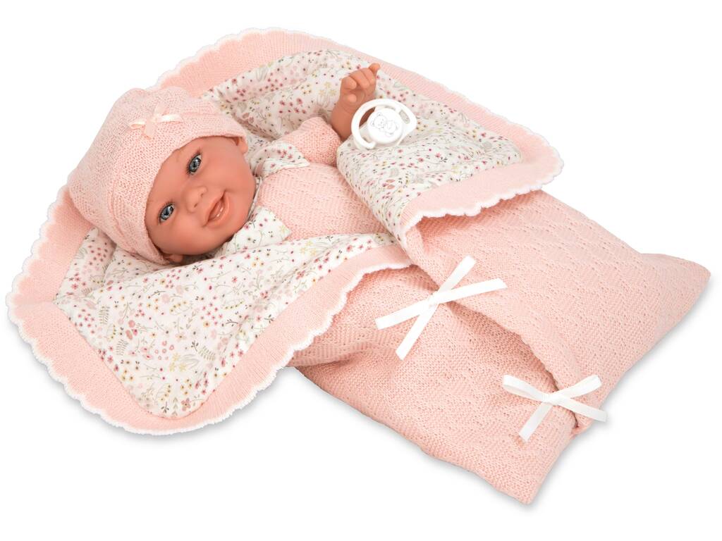 Bambola Elegance Babyto Rosa da 35 cm con peso reale e copertina