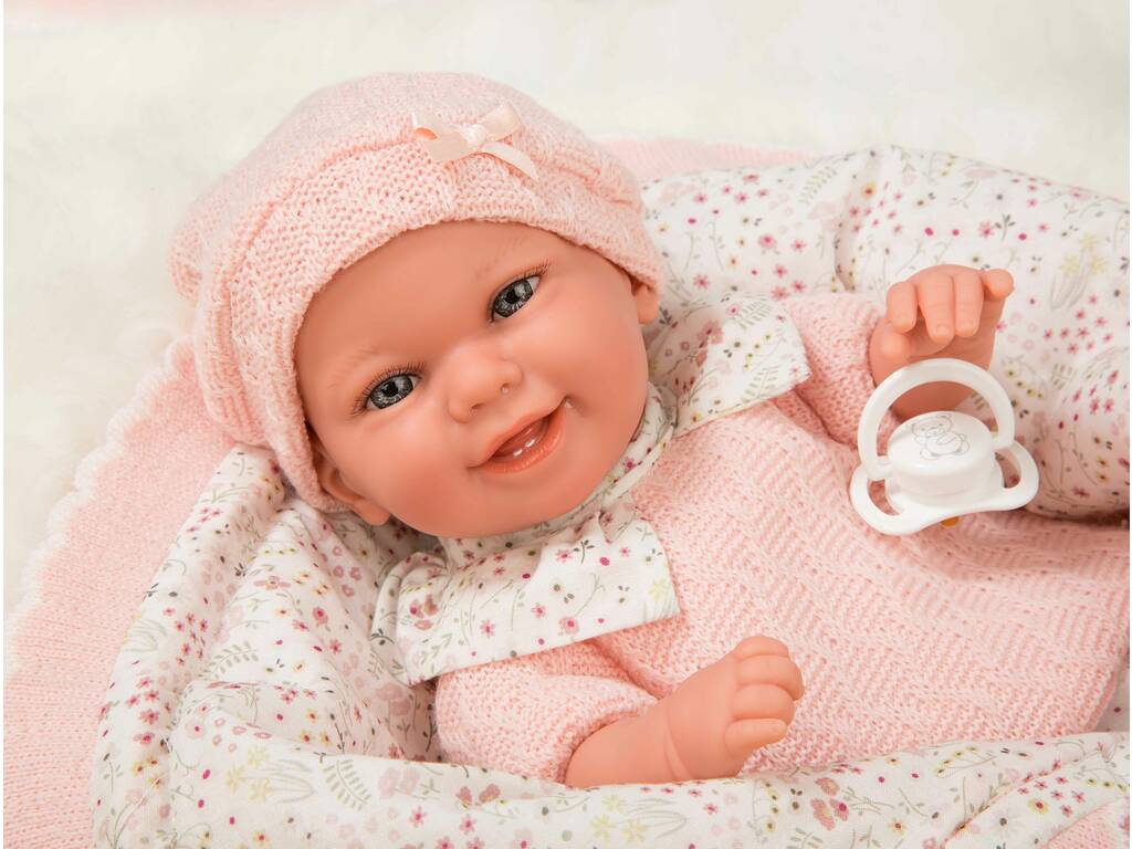Bambola Elegance Babyto Rosa da 35 cm con peso reale e copertina