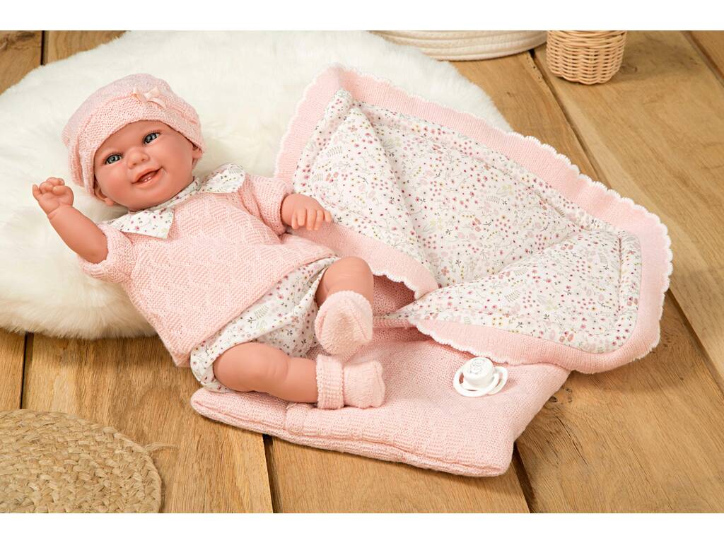 Bambola Elegance Babyto Rosa da 35 cm con peso reale e copertina