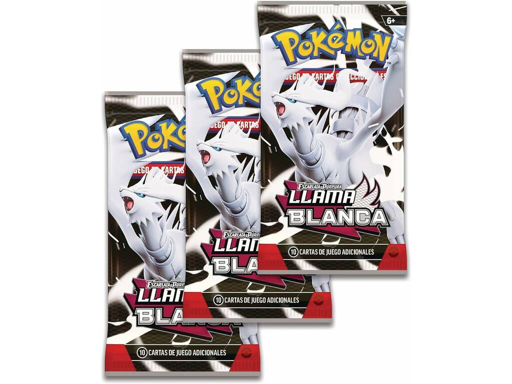 Pokémon TCG Escarlata e Púrpura Chama Branca Blister Coleção com Autocolantes Especiais