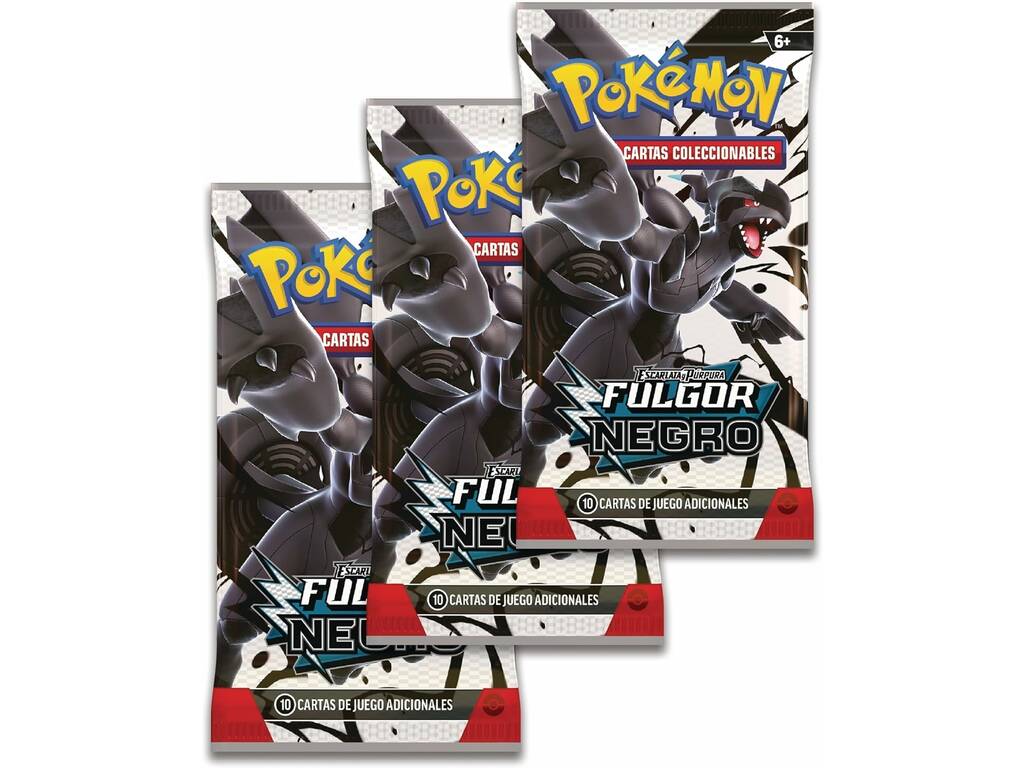 Pokémon TCG Escarlata e Púrpura Brilho Negro Blister Coleção com Autocolantes Especiais