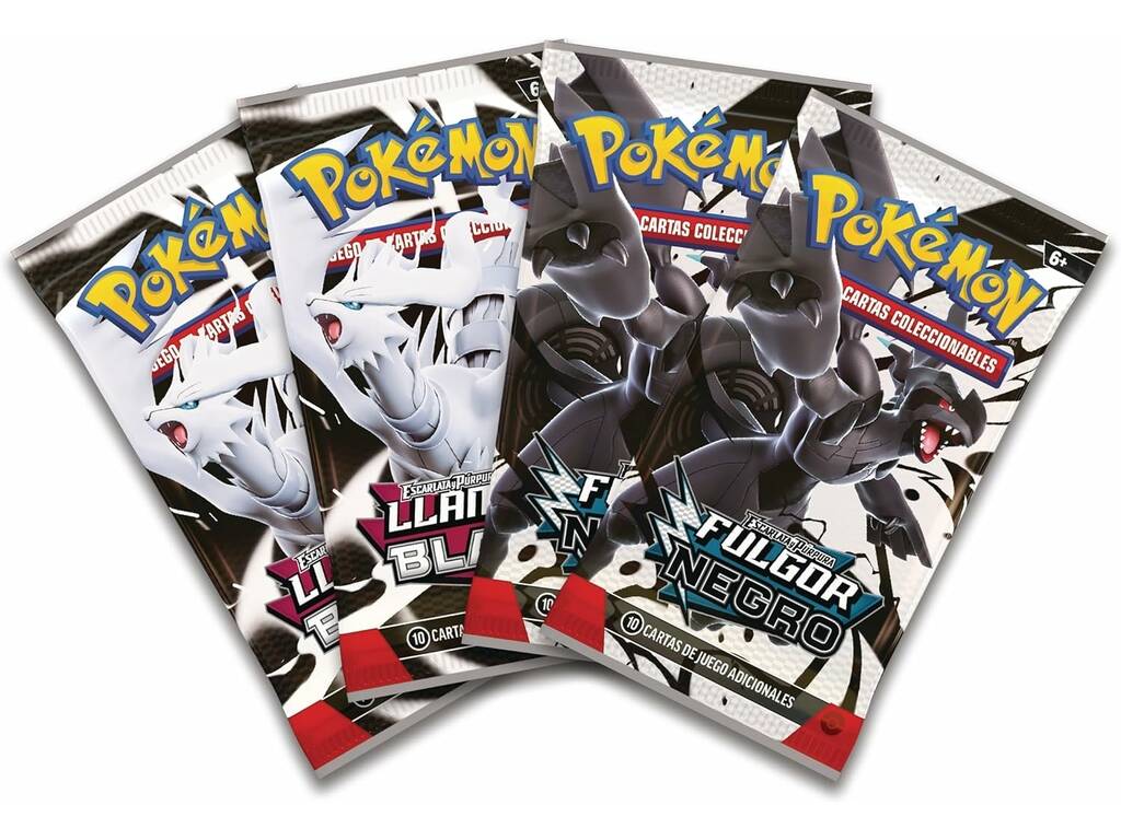 Pokémon TCG Escarlata e Púrpura Brilho Negro e Chama Branca Caixa Coleção Ilustração Victini