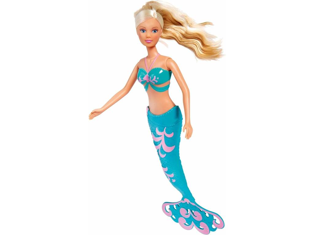 Steffi Love Bambola Sirena Arcobaleno con bambola Bebè e Delfino