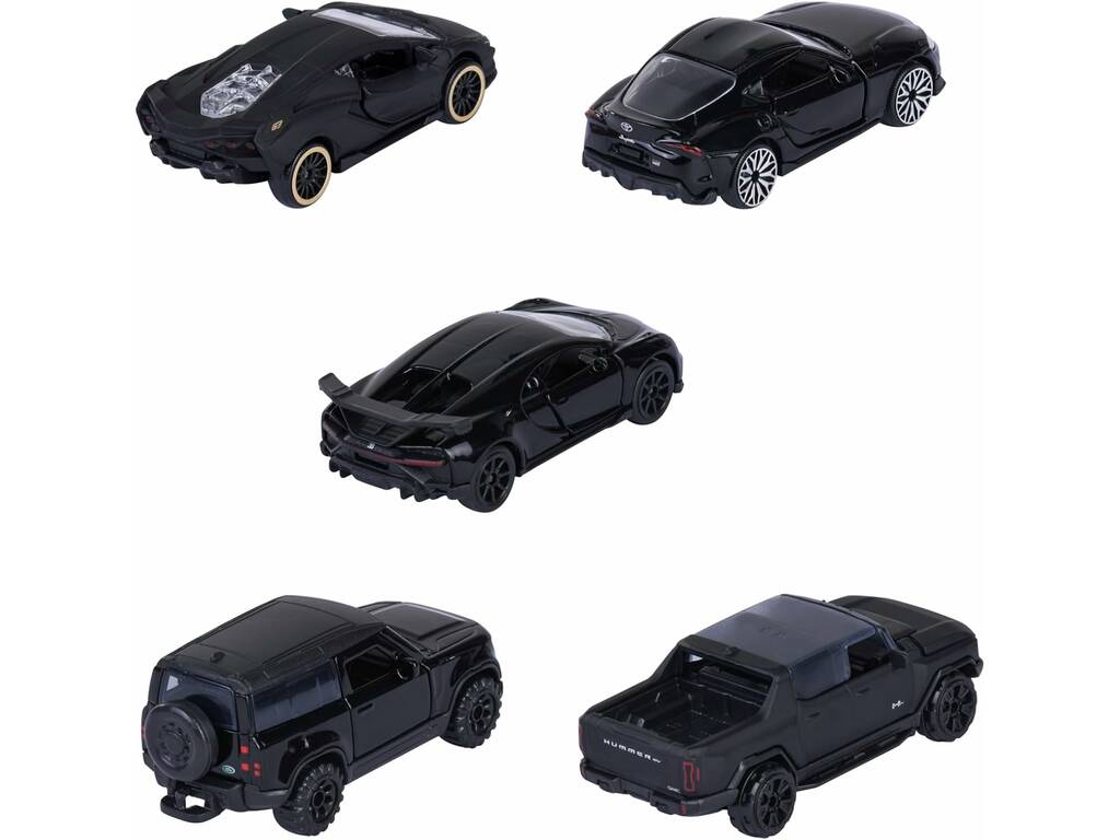 Majorette Pack 5 auto Black Edition
