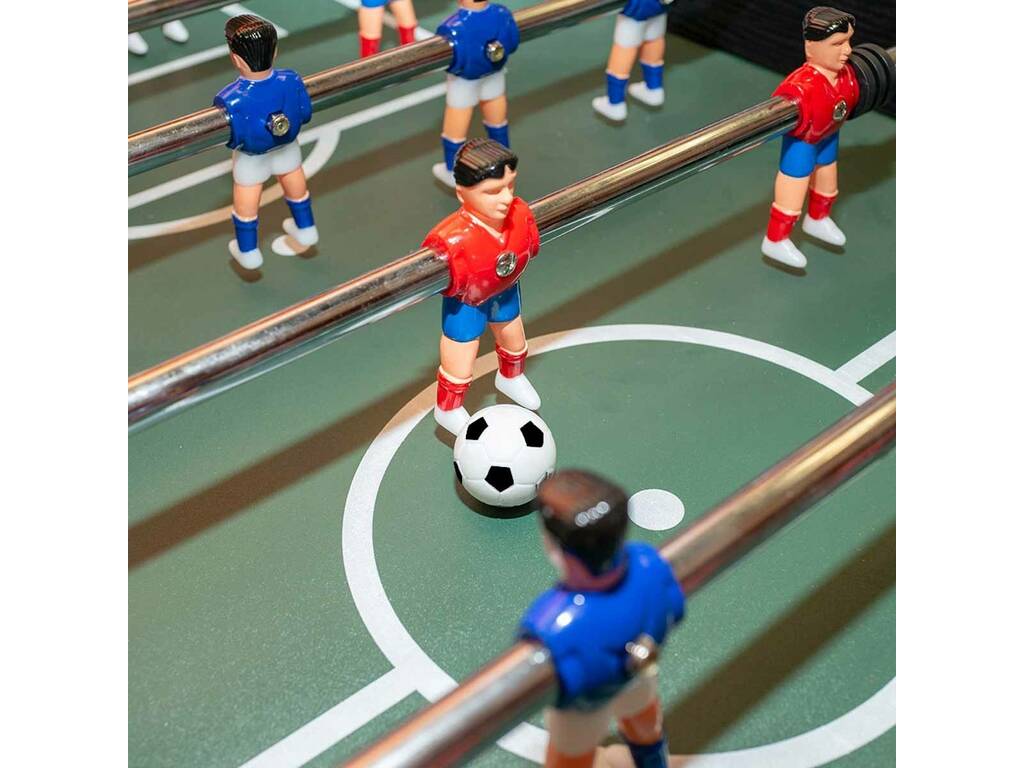 Calciobalilla Silver Nero da 139x73x87 cm