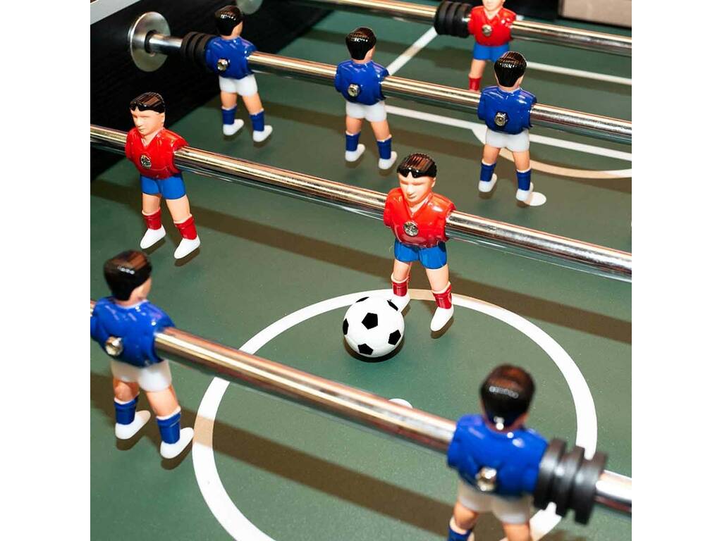 Calciobalilla Silver Nero da 139x73x87 cm
