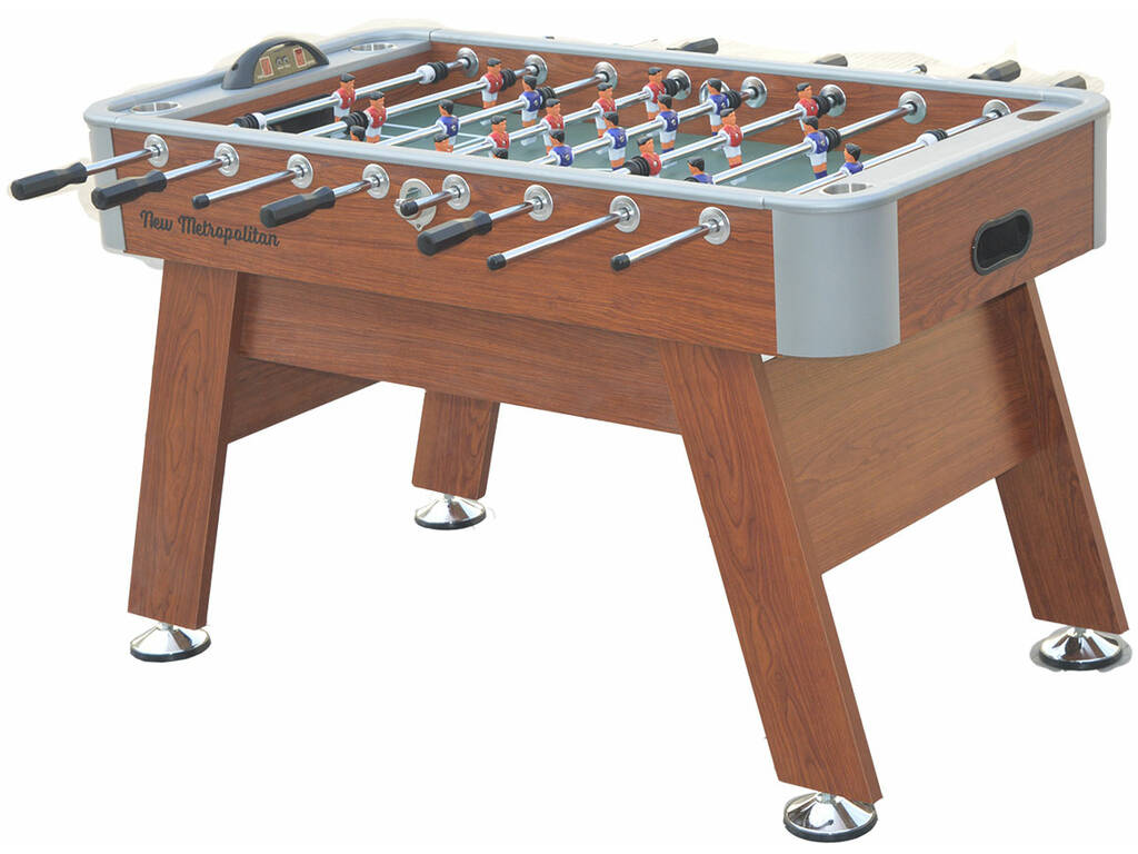 Calcio balilla Metropolitan Marron 143x75,5x87 cm. Ociotrends PL1629