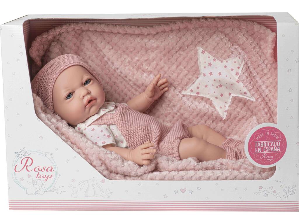 Muñeca Recién Nacida De 43 Cm Con Mantita Musical