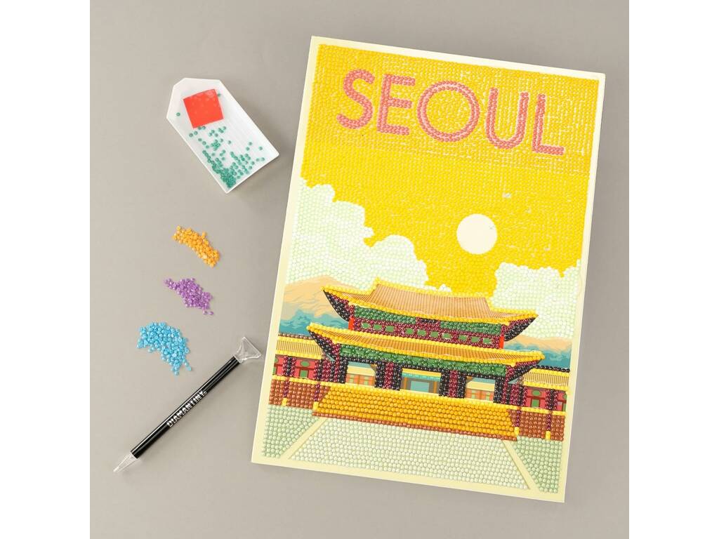 Diamantiny Decorare con gemme Cartolina di Seoul
