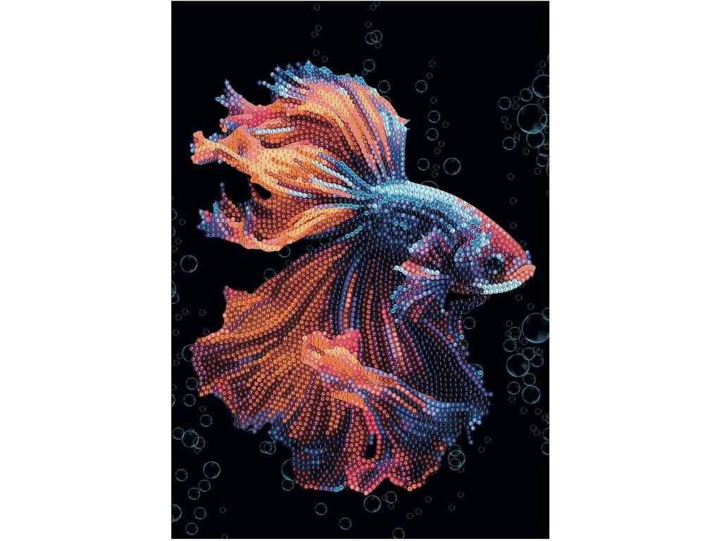 Diamantiny Decorare con gemme Pesce combattente