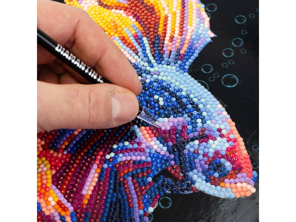 Diamantiny Decorare con gemme Pesce combattente