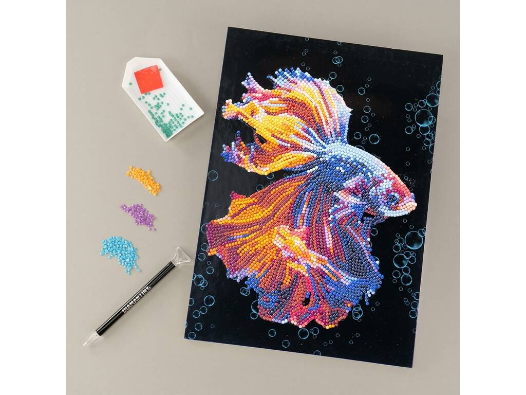 Diamantiny Decorare con gemme Pesce combattente