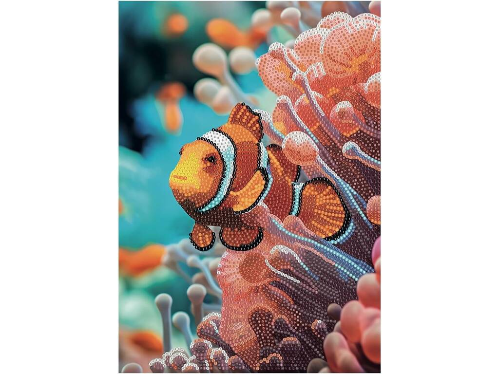 Diamantiny Decorare con gemme Pesce pagliaccio