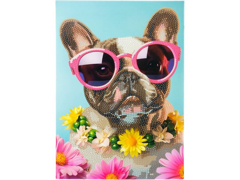 Diamantiny Decorare con gemme Cucciolo Pug