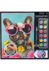 Diamantiny Decorare con gemme Cucciolo Pug