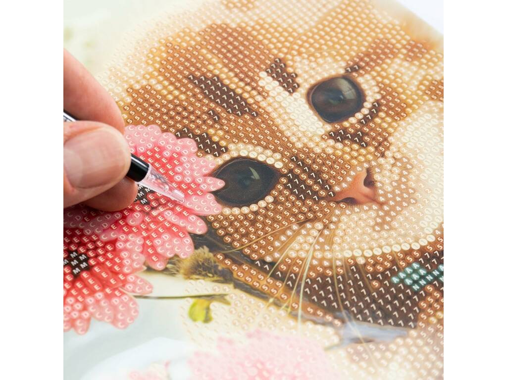 Diamantiny Decorare con gemme Gatto
