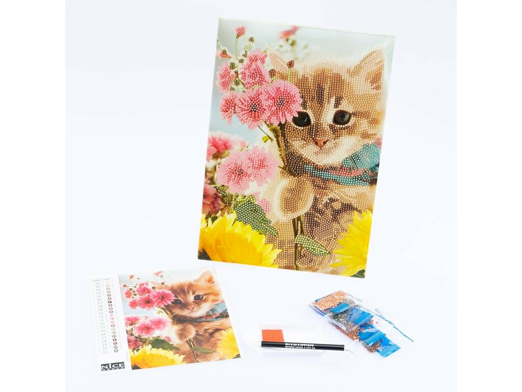Diamantiny Decorare con gemme Gatto
