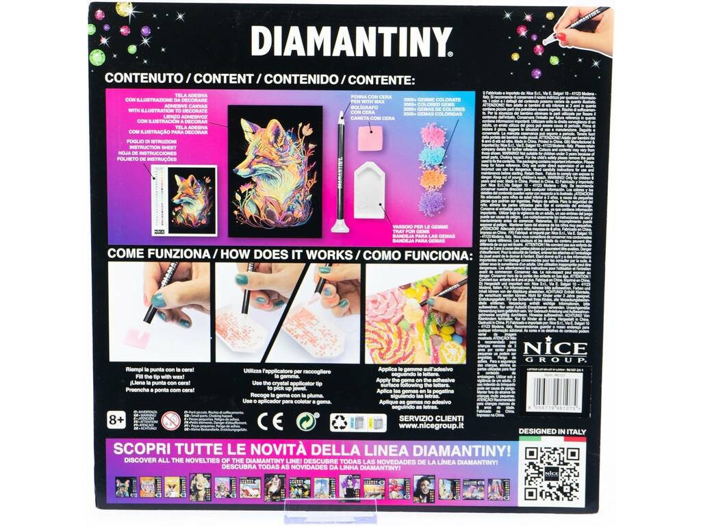 Diamantiny Decorare con gemme Gatto