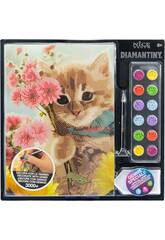 Diamantiny Decorare con gemme Gatto