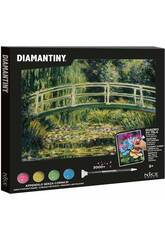 Diamantiny Quadro su tela da decorare con gemme Ninfee bianche