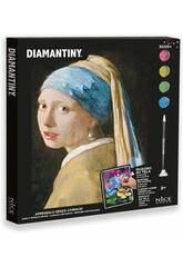 Diamantiny Quadro su tela da decorare con gemme La ragazza con l'orecchino di perla